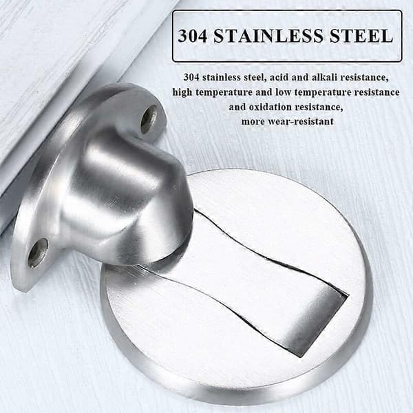 Magnetisk dørstopper, dørstopper støttelås metalldørstopper, 304 rustfritt stål kraftig (5 stk, bronse)