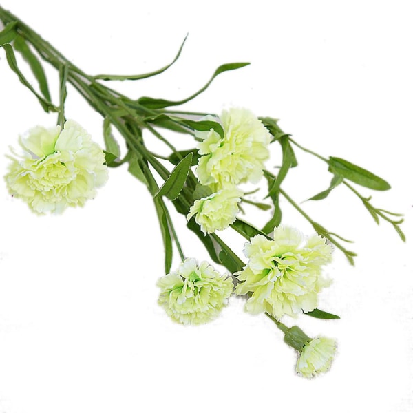 1 stk nelliker kunstig blomst falsk plante boligindretning bryllupsfest centerpieces Green