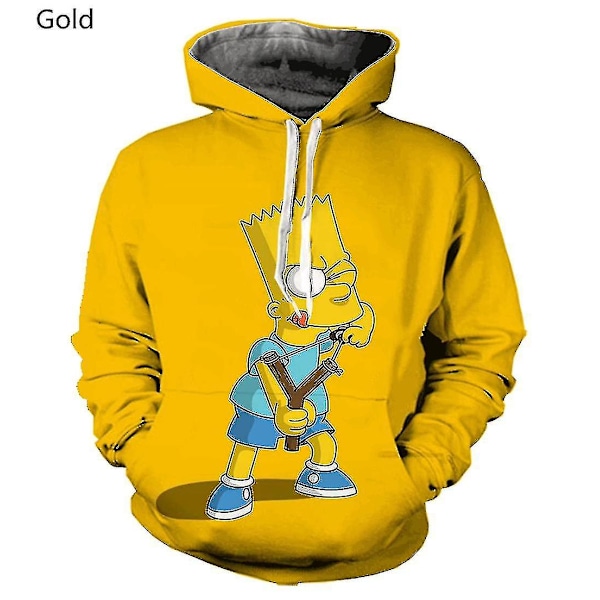 2023 Ny The S-simpsones Tryckt Herr & Dam 3D Tröja Högkvalitativ Huvtröja Nyhet Streetwear Mode Hoodie 2 XXL