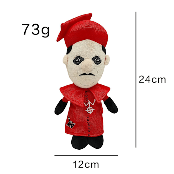 2024 NY 25cm Ghost Band Cardinal Copia Plyschdocka Ghost Singer Fylld Plyschleksak födelsedagspresenter för barn A34