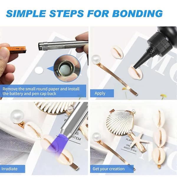 UV Resin Clear Hard Crystal Ultraviolet Curing Epoxy Resin Kit