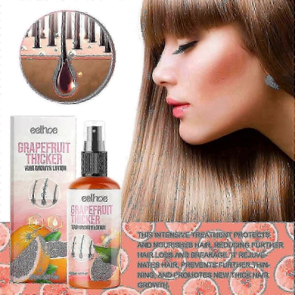 Grapefruit Hårspray: Reparera skadat hår, återfukta, tjockna & stabilisera - XWD