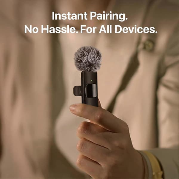 Mini Mic Pro (Nyeste Model) - Trådløs Minimikrofon til iPhone, iPad, Android