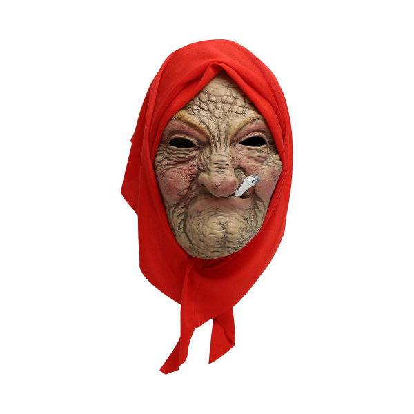Mormor Mask Cover Gubben Helt huvud Realistisk Gubben Morfar & Mormor Dekor
