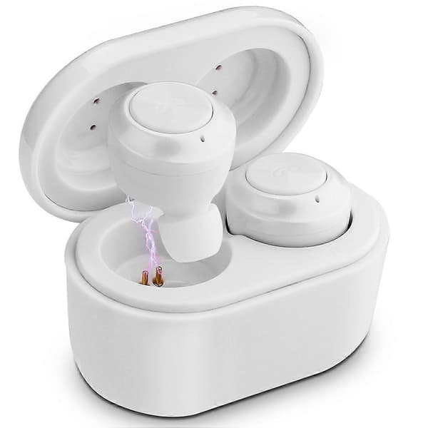 BTH-A6 Trådløs Bluetooth 5.0 Høretelefon med Magnetisk Opladningsboks White