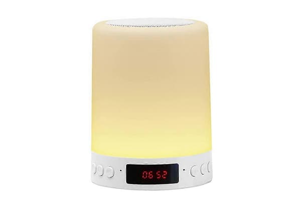 Vækkeur Vågn Op Lys Dæmpbare LED Touch Sengelamper Til Soveværelse White One Size