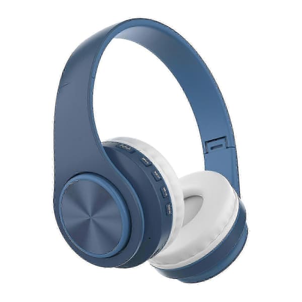 2025 Bluetooth-headset med mikrofon Trådlöst headset med mikrofon Bluetooth 5.0-headset 10 timmars arbetstid Brusreducerande Bluetooth-headset Blue
