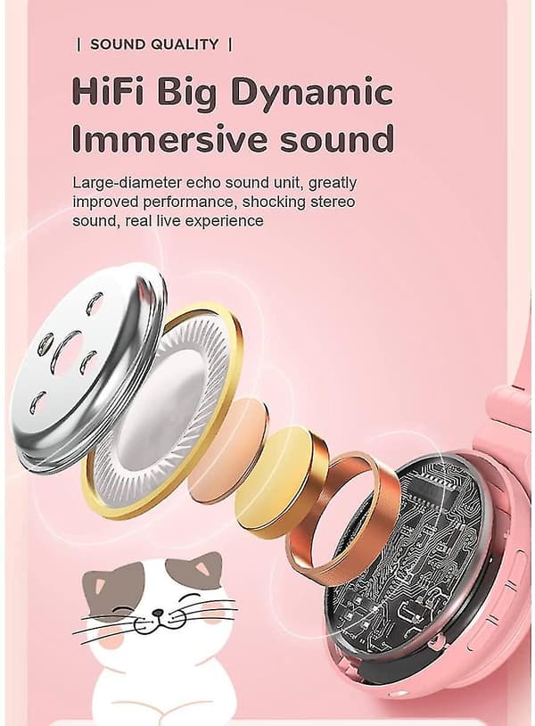 Langattomat Bluetooth-kuulokkeet - vaaleanpunainen Pink