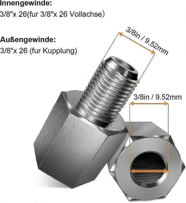 Cykelakseladapter til cykeltrailere - Universal koblingsadapter - God