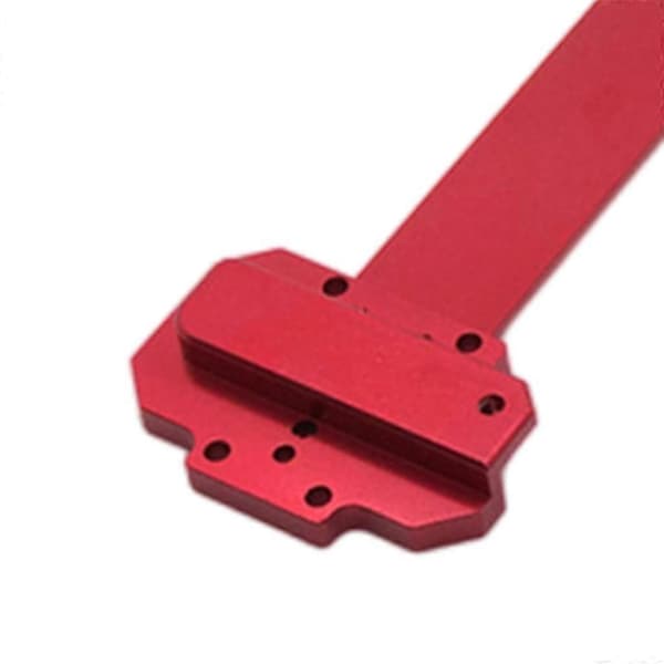 Metal RC Aksel og Plade til 124019 1/12 RC Modelbil Erstatningsdele Red