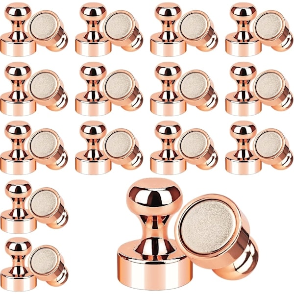 30 st Roséguld Kylskåpsmagneter, Starka Neodymmagneter Kylskåpsmagneter Kraftfulla Små Magneter för Whiteboard Kök Sc