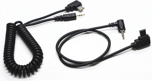 for Sony 2.5mm-Type C USB utløserkabel for A7V/A7CR/A7C II/A6700/ZV-E1/ZV-E10 II 13.8in fjernkontrolltilbehør (2.5mm-