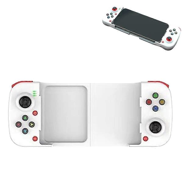 Mobiilipelikontrolleri langaton Bluetooth 5.0 -pelipuhelinkontrolleri White One Size