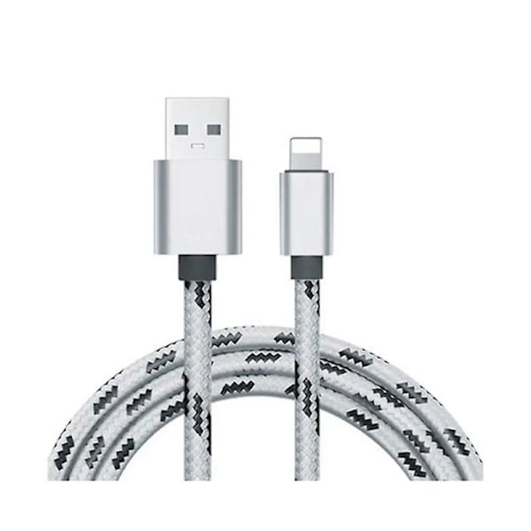 5-pack 2m Flätade Lightning-kablar Laddnings- och Datakabel för iPhone 11 13 14