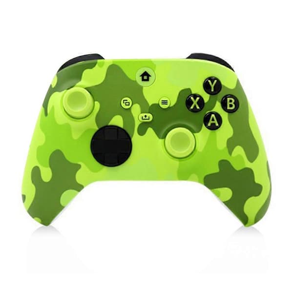 For Xbox One Series X/S 2.4G trådløs spillkontroller med konsolljoysticker 2.4G adaptermottaker for PC-gamepad C Camouflage yellow