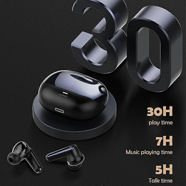 LDNIO T06 TWS Bluetooth-kompatible 5.3 Ørepropper Støyreduserende Trådløse In-ear Musikkørepropper Black