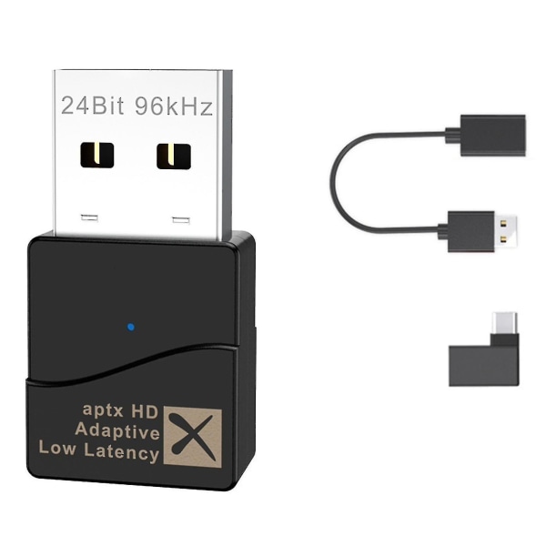 Aptx Adaptive , USB Bluetooth 5.2 Audio Transmitter, drivrutinsfri C