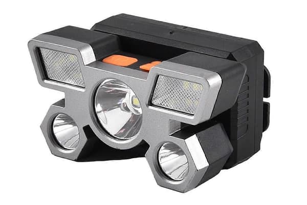 USB oppladbar LED-hodelykt med 4 moduser for camping, fiske og utendørsbruk Blue One Size
