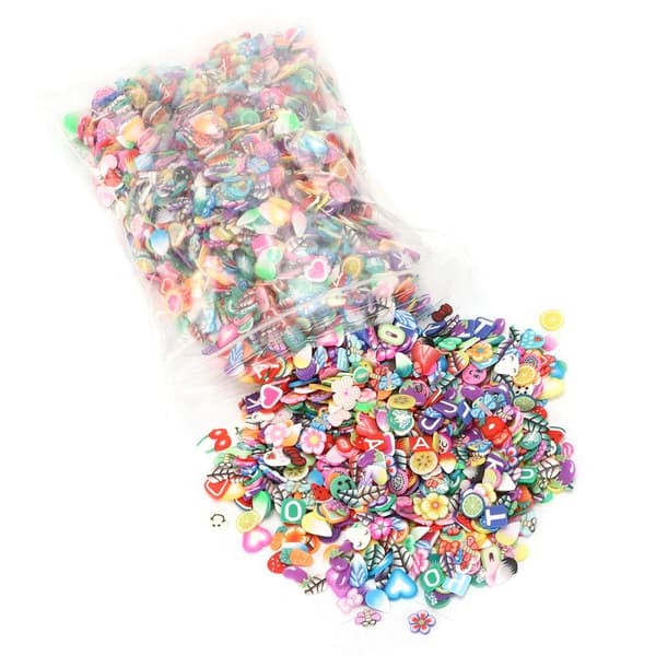 3000pcs Smooth Waterproof Clay Beads DIY Fruit Slices for Handmade Decoration