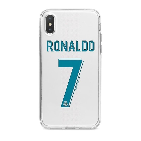 6# Fotbollsstjärna Cristiano Ronaldo phone case nr 7 för Iphone 8/xr/11/12/13/plus/ pro/max Iphone XS Max