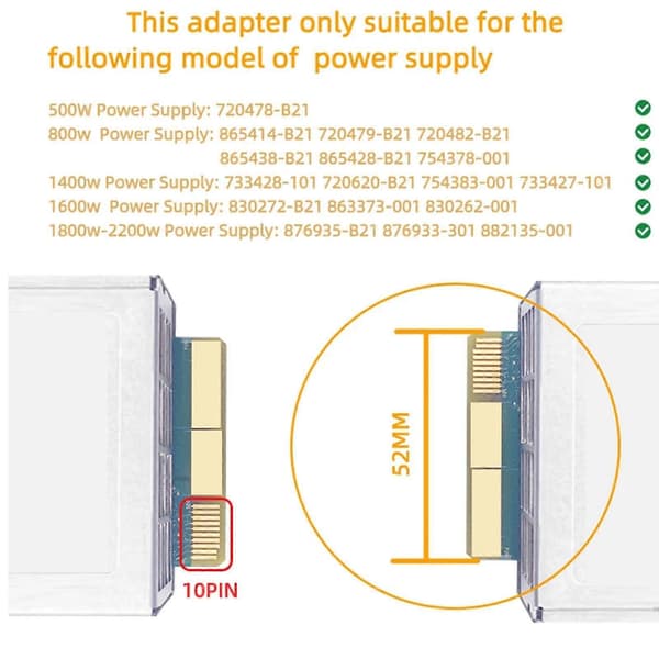 6-stifts strömförsörjningsmodulkort för W Led för HP PSU-server 2200W BTC ETH-mining