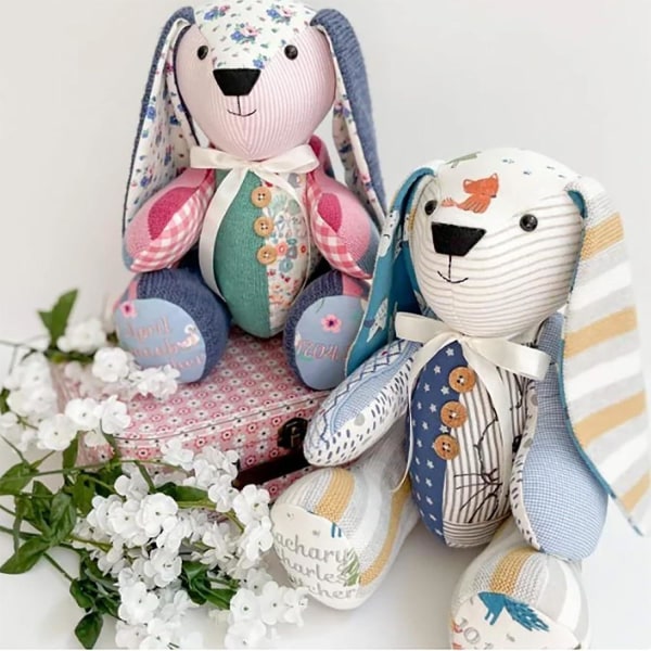 Memory Bunny Skabelon Lineal Sæt, Påskehare Syning Mønstre, Memory Kanin Syning Mønstre, diy Manual Memory Kanin Manual Quilting Linealer Og Skabeloner Bunny 12 inch