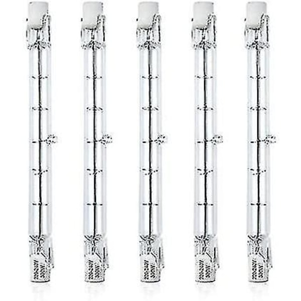 5 st Dimbar R7s 118mm 300w Halogen Pencil Bulb Ac 220-240v 3100lm Linjär Halogen Strålkastare För Landskapsbelysning, Säkerhet, Gatubelysning