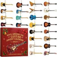 Adventskalender – Gitarpynt – 24 deler – Juledekorasjon