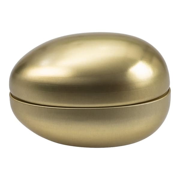 Påskeæg Guld metal 15 cm