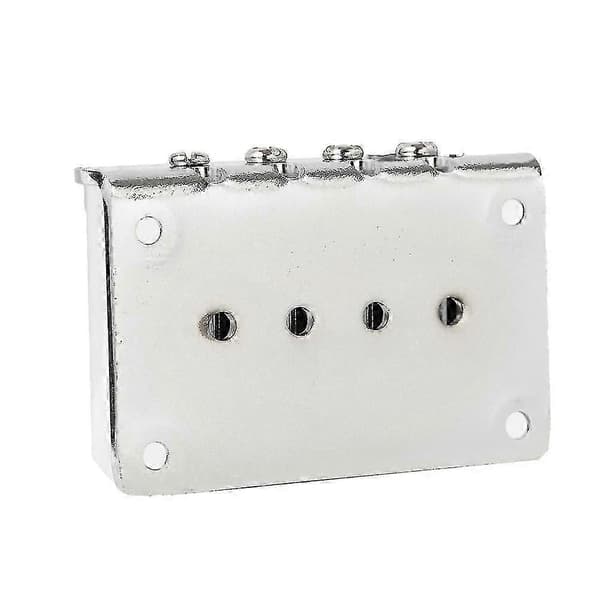 4-strenget krom hard-tail bro til cigar box guitarer, elektrisk ukulele & mere, sort