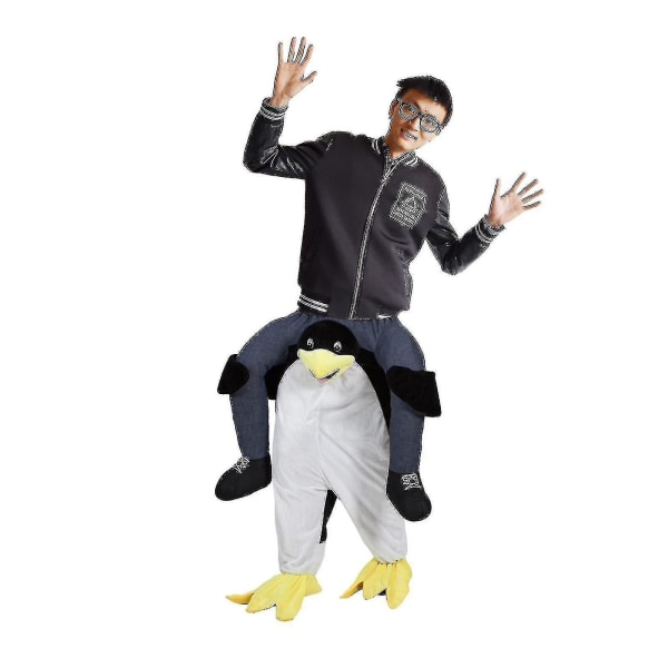 Nyhet Rolig unisex -kostym Party Scenprestandadräkt med grejer dina egna ben Penguin