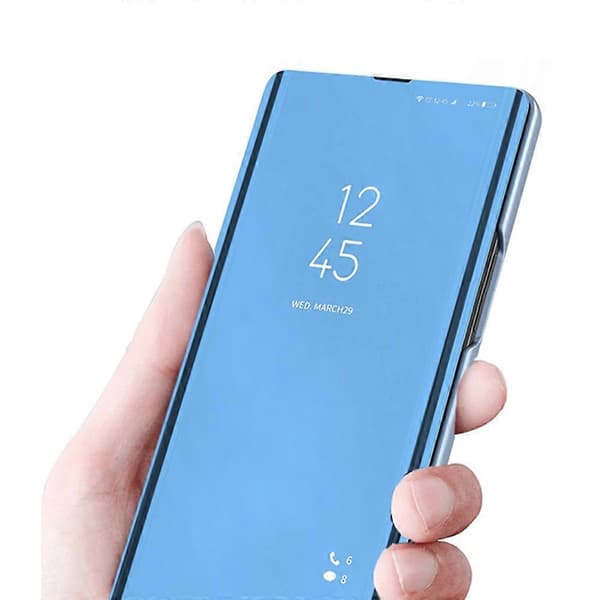 Til Samsung Galaxy A06 4G Etui View Window Stand Læder Flip Telefoncover Multicolor Silver