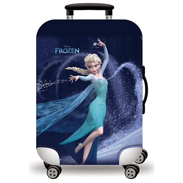 Jinzhaolai Kawaii Frozen Elsan Anime-hahmoinen Joustava Matkalaukun Suojakotelo Pölysuoja Tytöille Lahja Matkavarusteet 18''-28'' Matkalaukulle H396 L