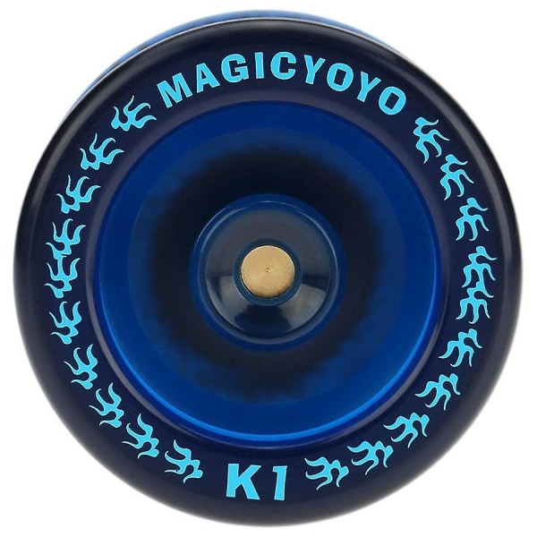 Responssiv Yoyo K1-plus med Yoyo-pose + 5 strenger og Yo-yo-hanske Gave, blå