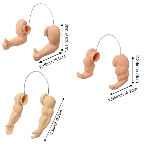 Kyllingelegetøj Stærke muskelarme tommelfinger opad arme og kram kyllingearme Kyllingearme til at sætte på kyllinger Thumb