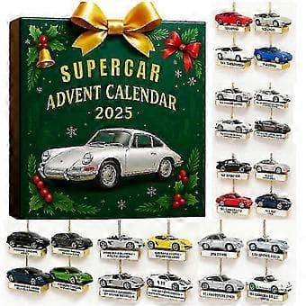24-dagers adventskalender julenedtelling hengende lommer gave