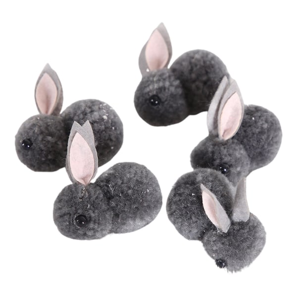 Stk Kanindukke Komfortabel Touch Høy Simulering Plysj Lovely Easter Bunny Toy Craft for Home Grey