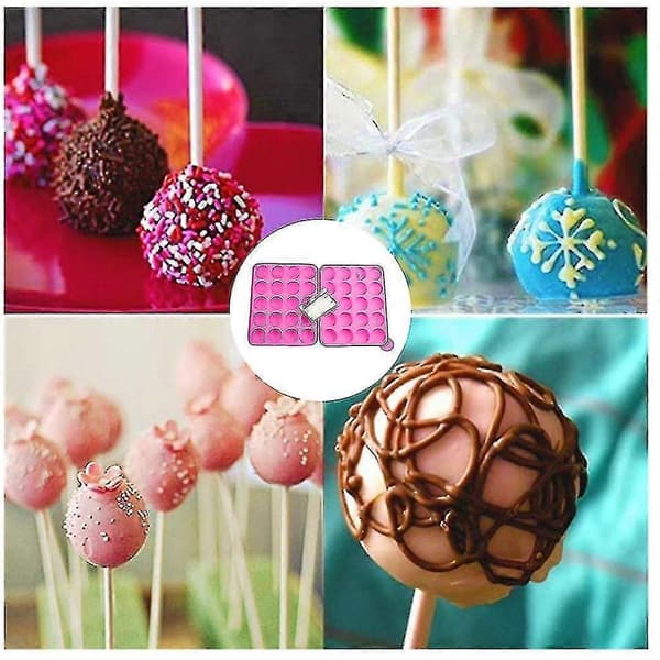 Silikonform för Cake Pops, 20 runda former