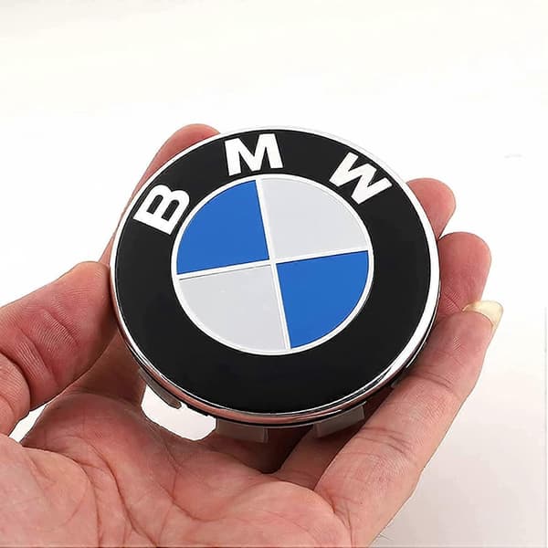 Stykker senterkopper kompatible med BMW 68mm hjulsenter ABS biltilbehør, blå