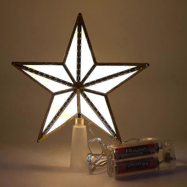 Juletrestjerne Toppstjerne Plast LED-lampe USB-drevet