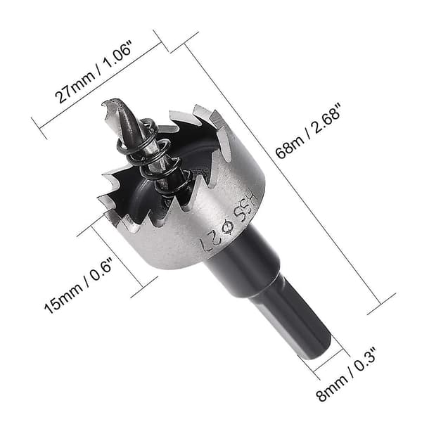 27mm Hss Bor Bor Sag Kutter For Metall Legering Tre