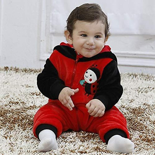 Reedca Vauvan Dinosauruksen Puku Lapsille Ihastuttava Huppari Onesie Eläinpuku Halloween ladybug 12-18 Months