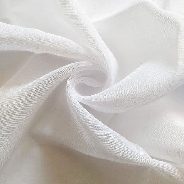 Synthetic linen with eyelets 135x250 cm WHITE, by Soleil d'Ocre Vit