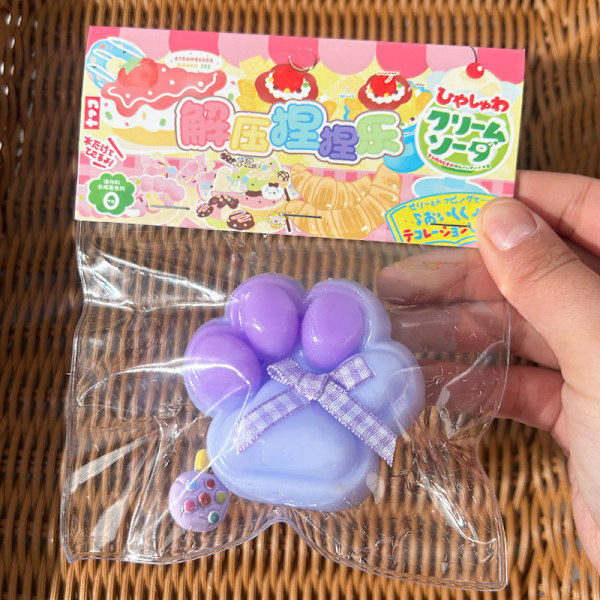 Kattepoter Mochi Taba Squishy Fidget Legetøj Kattepoter Langsom Tilbagefald Stre A9