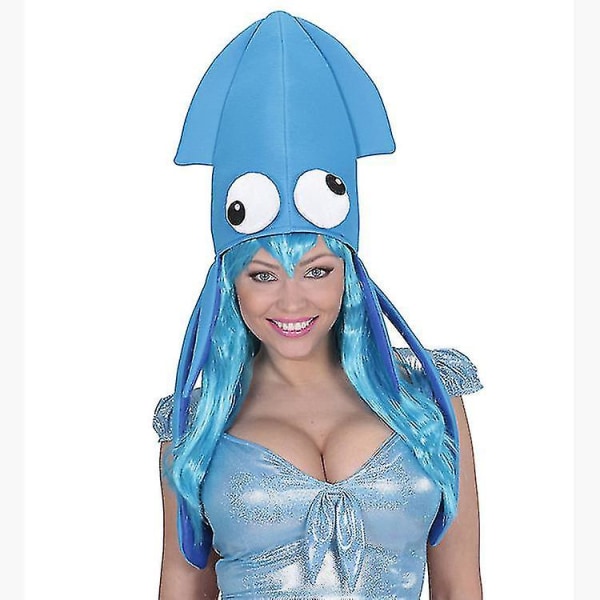 Värikäs Velvet Squid Hat Octopus Hat Tanssiesitys Rekvisiitta meren alla Happy Birthday Party Octopus Hatut A