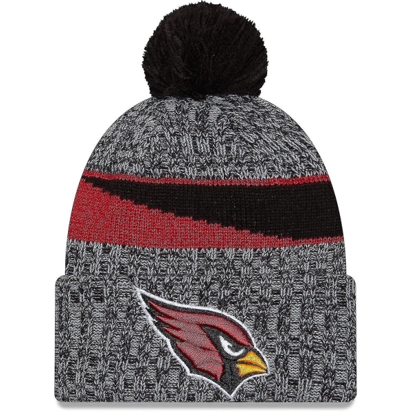 NFL Sideline Sport Strikket Hat Amerikansk Fodbold 2023/2024 Vinterhat Med Poms En Størrelse Alle Hold SportKnit Cardinal-Black31880