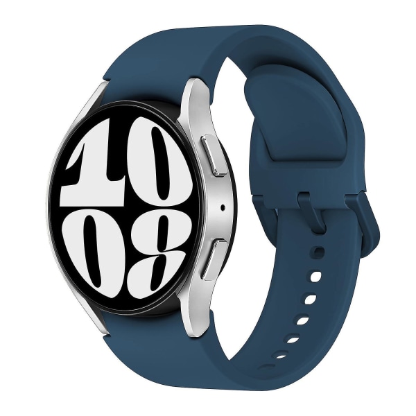 For Samsung Galaxy Watch6 40 / 44 mm / Watch6 Classic 43 / 47 mm Silikon klokkerem erstatningsklokkerem Dark Blue