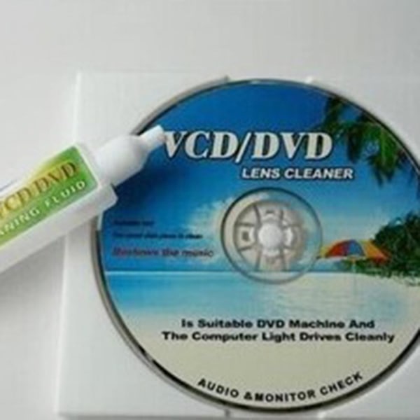 Vcd Dvd-afspiller Lens Cleaner Fjernelse af støv og snavs Rengøringsvæske Disc Restore Kit Kaesi