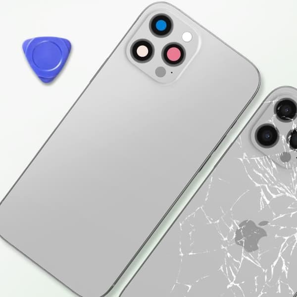 Chassis iPhone 12 Pro - AVIZAR - Sølv - Enkel reparasjon - Kvalitetsmaterialer - Kvalitetskontroll Grå