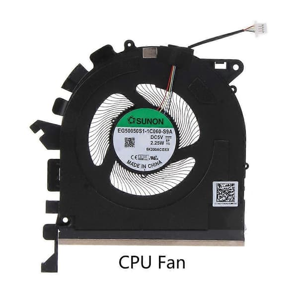 for ZBook Studio G7 bærbar PC CPU kjølevifte 5V 2.25W 4-pinners GPU radiatorvifte CPU